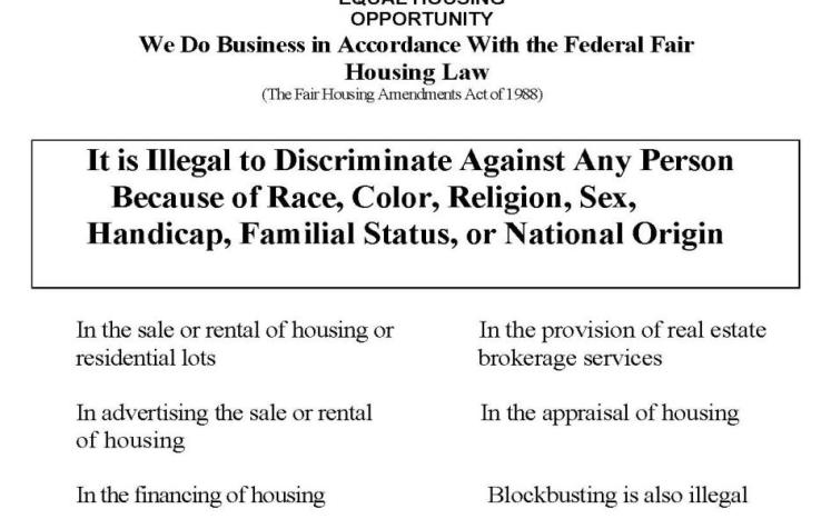 Fair Housing Poster